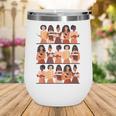 History Month Educated Black Women Girls Reading Books Wine Tumbler