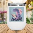 Trex Reading Book Dinosaur Wine Tumbler