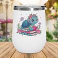 Turtle Bookworm Reading Book Bookworm Book Nerd Cute Graphic Wine Tumbler Turtle Bookworm Reading Book Bookworm Book Nerd Cute Graphic Wine Tumbler