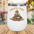 Unearth a Story Dinosaur Reading Books Summer 2026 Wine Tumbler