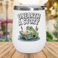 Unearth a Story Frog Reading a Book Summer 2026 Premium Tri-Blend Wine Tumbler