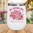 Valentine All Booked Book Coffee Coquette Bow Girl Women Wine Tumbler