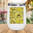 Varsity-Gold Yellow Comic Book University Varsity-Gold Wine Tumbler