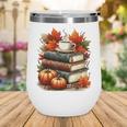 Vintage Autumn Books Coffee Pumpkin Fall Reading Wine Tumbler Vintage Autumn Books Coffee Pumpkin Fall Reading Wine Tumbler