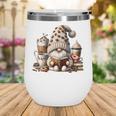 Vintage Cute Gnome Reading Book Coffee Latte Men Women Kids Wine Tumbler