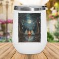 Vintage Ghost Book Reading Camping Gothic Halloween Teachers Wine Tumbler