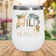 Wild About Reading Animals And Book Lovers Wine Tumbler Wild About Reading Animals And Book Lovers Wine Tumbler