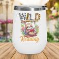 Wild About Reading Books Reader Lover Funny Teacher Animals For Men Women Kids Wine Tumbler