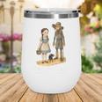 Wizard Of Oz Book Quote Scarecrow Dorothy Retro Drawing Wine Tumbler