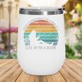Women's Never Underestimate The Power Of A Girl With Book Reading Wine Tumbler Women's Never Underestimate The Power Of A Girl With Book Reading Wine Tumbler