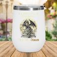In a World Full Of Bookworms Be a Book Dragon Books Reading Wine Tumbler