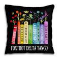 8647 Foxtrots Tangos Deltas Book Flower Resist Book Lovers Pillowcase