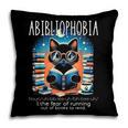 Abibliophobia Cat Reading Bookworm Reader Nerd For Men Women Girls Kids Pillowcase