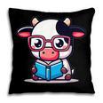 Adorable Book Lover Cow With Reading Glasses Cute Pillowcase