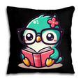 Adorable Book Lover Humming Bird With Reading Glasses Cute Pillowcase