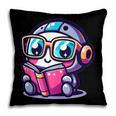 Adorable Book Lover Robot With Reading Glasses Cute Pillowcase