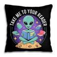 Alien Reader Reading Teacher Librarian Book Lover Pillowcase