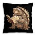 Alligator Snapping Turtle Reading A Book Pillowcase