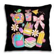 Apple Disco Pencil Books Bow Teacher Student Back To School Pillowcase
