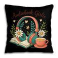 Audiobook Girlie Headphones Book Tea Love Pillowcase