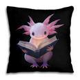Axolotl Bookworm Reading Book Kawaii Graphic Pillowcase