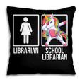 Back To School Library Unicorn Book Lover School Librarian Pillowcase