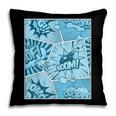 Blue Comic Book Blue Graphic Pillowcase