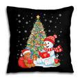 Book Christmas Tree Bookworm Gingerbread Man Snowman Reading Pillowcase Book Christmas Tree Bookworm Gingerbread Man Snowman Reading Pillowcase