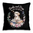Book And Dog Lover Reading Humor Librarian Pillowcase