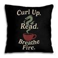 Book Dragon Fantasy Reader Cozy Reading Book Lover Dragon Pillowcase