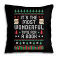 Book Lover Christmas Reader Ugly Sweater Tee Xmas New Year Pillowcase