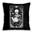 Book Lover The Reader Tarot Card Skeleton Reading Pillowcase