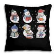 Book Lover Teacher Snowman Reading Books Christmas Winter Pillowcase