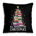 All Booked For Christmas Book Christmas Tree Lights Pillowcase