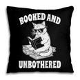 Booked And Unbothered Cat Reading Book Lovers Pillowcase Booked And Unbothered Cat Reading Book Lovers Pillowcase
