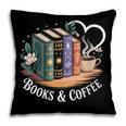 Books And Coffee Book Lover Bookish Green Book Theme Reading Pillowcase