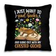 Books And Crested Gecko Owner Crestie Lover Pillowcase