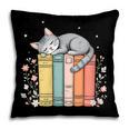 Books Lover Cute Sleepy Cat Relax Reading Vibe Pillowcase