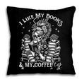 I Like My Books Spicy And My Coffee ICY Skeleton Meme Pillowcase