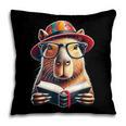 Capybara Bookworm Rodent Reading a Book Pillowcase