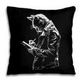 Cat Holds Book Writing Animal Print Motif Drawing Art Cat Pillowcase Cat Holds Book Writing Animal Print Motif Drawing Art Cat Pillowcase