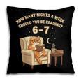 Cat Reading 6-7 Meme English Teacher Book Lover Humor Pillowcase