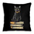 Cat Sitting On Books Pillowcase