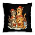 Cats Reading Books Christmas Tree Pillowcase
