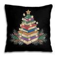 Christmas Book Reading Reader Xmas Bibliophile -Adult Christmas Tree Book Modern Pillowcase