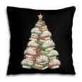 Christmas Book Tree Teacher Book Lover Xmas Librarian Pillowcase