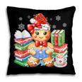 Christmas Gingerbread Man Reading Book Snowflake Teacher Pillowcase Christmas Gingerbread Man Reading Book Snowflake Teacher Pillowcase
