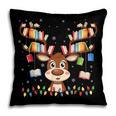 Christmas Librarian Reindeer Matching Family Book Lover Xmas Pillowcase