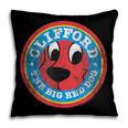 Clifford The Big Red Dog Round Distressed Logo Kids Books Pillowcase