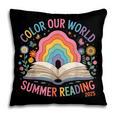 Color Our World Summer Reading 2025 Rainbow Art Book Pillowcase